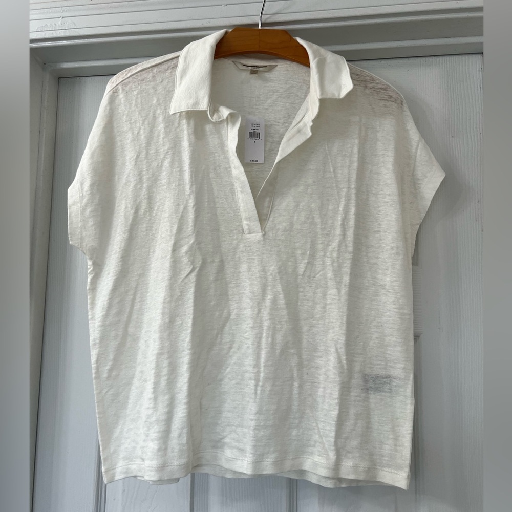 NWT Banana Republic Short Sleeve Linen Shirt